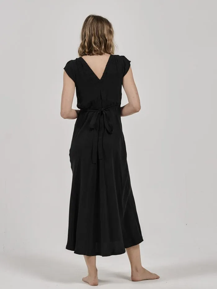 Womens Indra Wrap Dress Antique Black Thrills Dresses