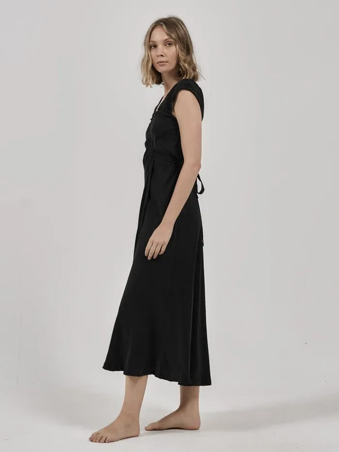 Womens Indra Wrap Dress Antique Black Thrills Dresses