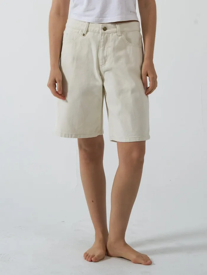 Womens Jordan Short Heritage White Thrills Denim Shorts