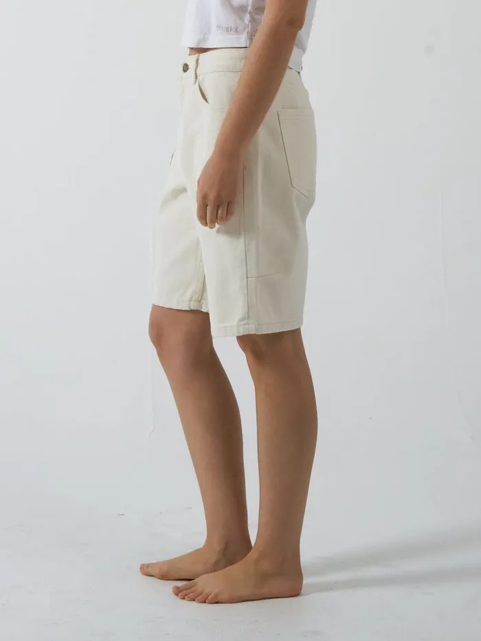 Womens Jordan Short Heritage White Thrills Denim Shorts