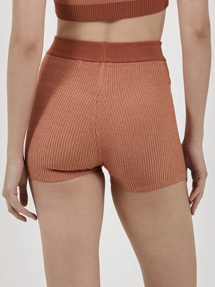 Womens Love Me Not Knit Short Dusty Clay Thrills Shorts