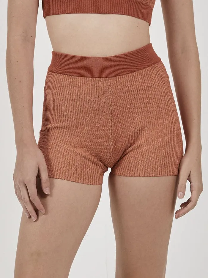 Womens Love Me Not Knit Short Dusty Clay Thrills Shorts