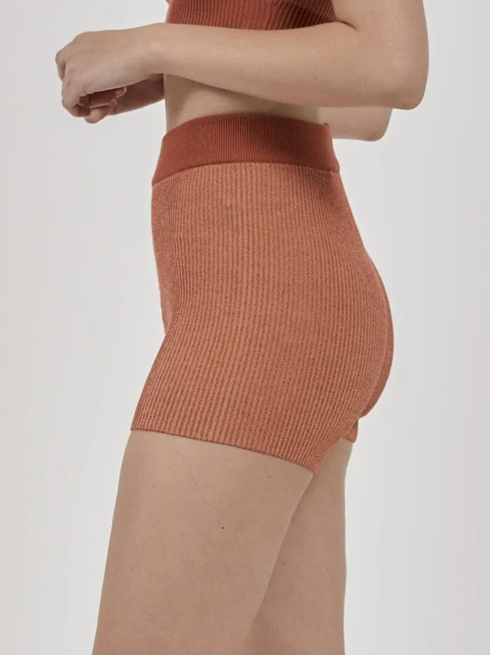Womens Love Me Not Knit Short Dusty Clay Thrills Shorts