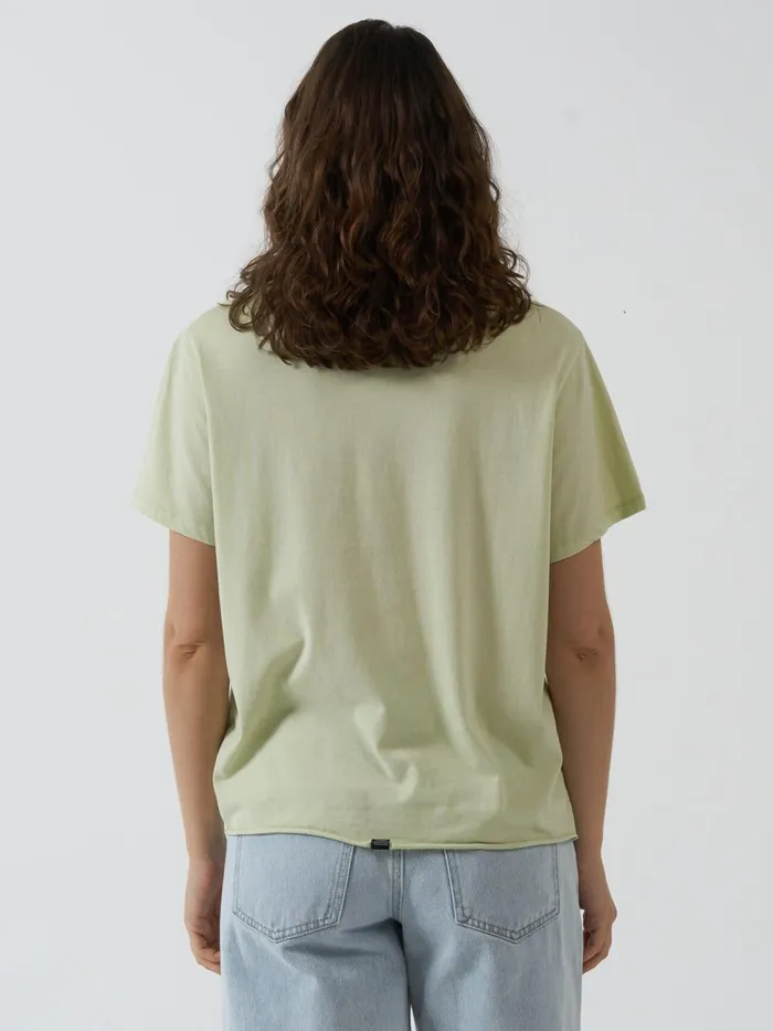 Womens Minimal Relaxed Tee Pistachio Thrills Tops and Tees