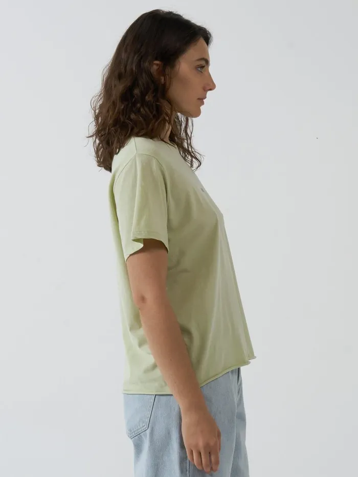Womens Minimal Relaxed Tee Pistachio Thrills Tops and Tees