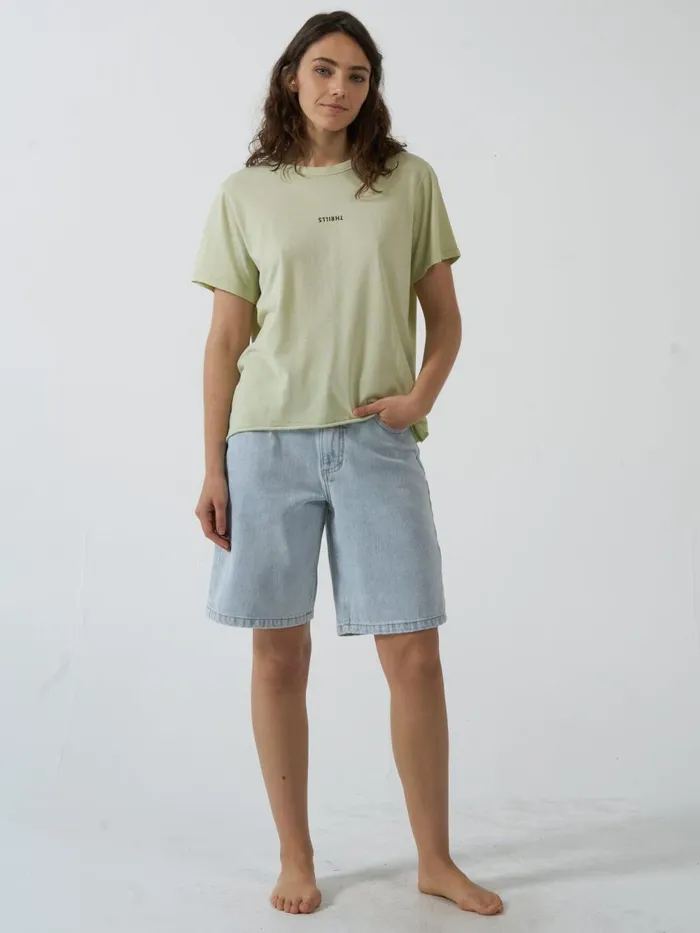 Womens Minimal Relaxed Tee Pistachio Thrills Tops and Tees
