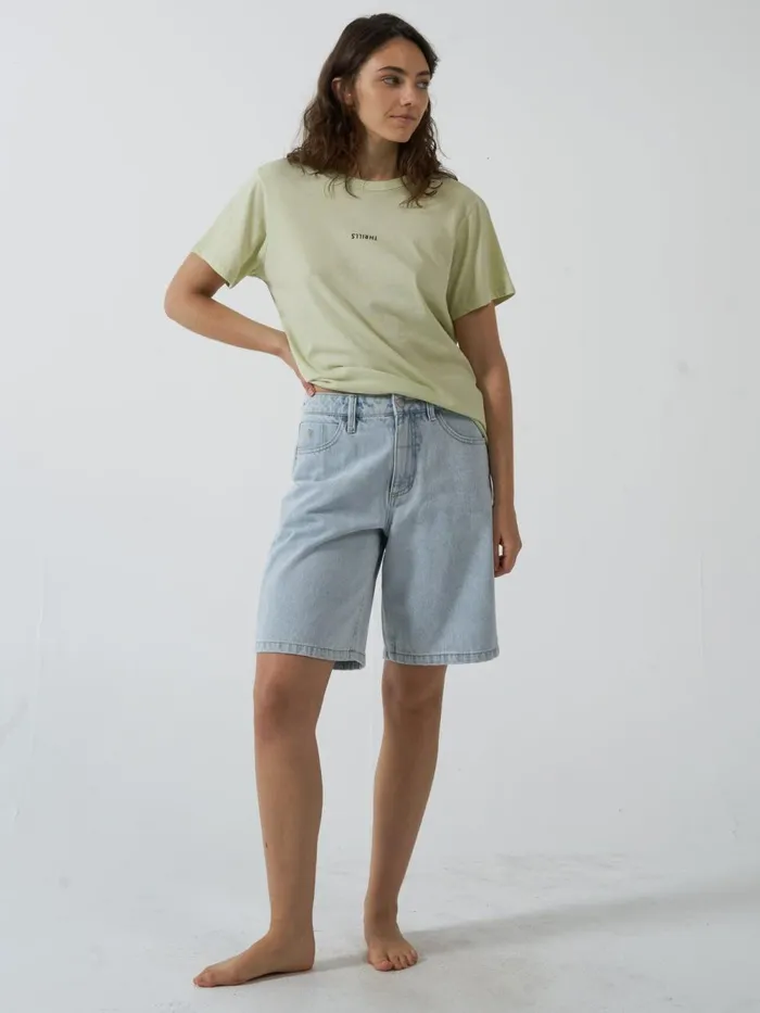 Womens Minimal Relaxed Tee Pistachio Thrills Tops and Tees