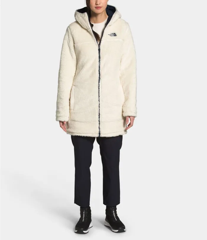 Womens Mossbud Insulated Reversible Parka Aviator Navyvintage White The North Face Insulated and Down Jackets