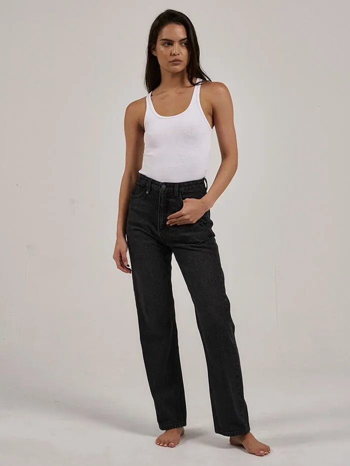 Womens Pulp Jean Smoke Black Thrills High Waisted Jeans
