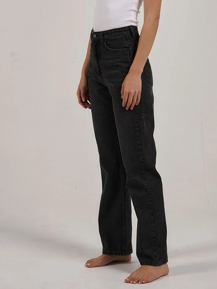 Womens Pulp Jean Smoke Black Thrills High Waisted Jeans