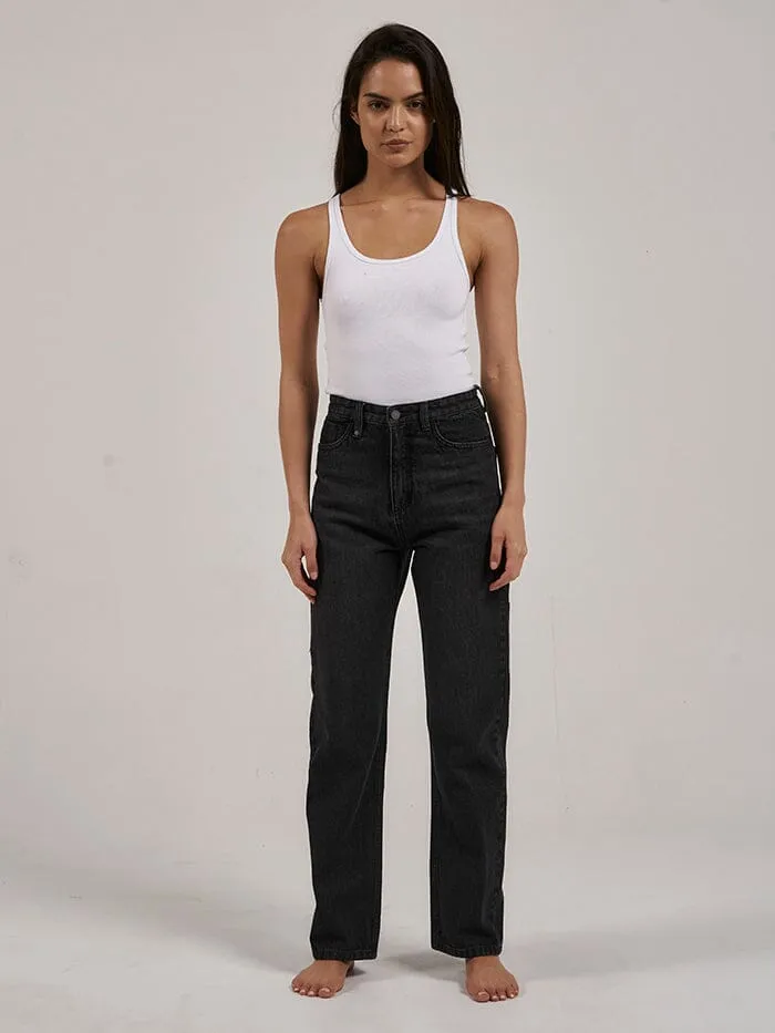 Womens Pulp Jean Smoke Black Thrills High Waisted Jeans