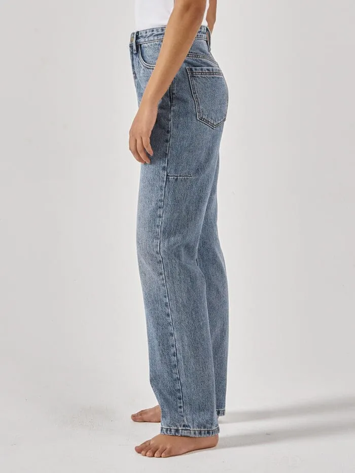 Womens Pulp Jean Weathered Blue Thrills High Waisted Jeans