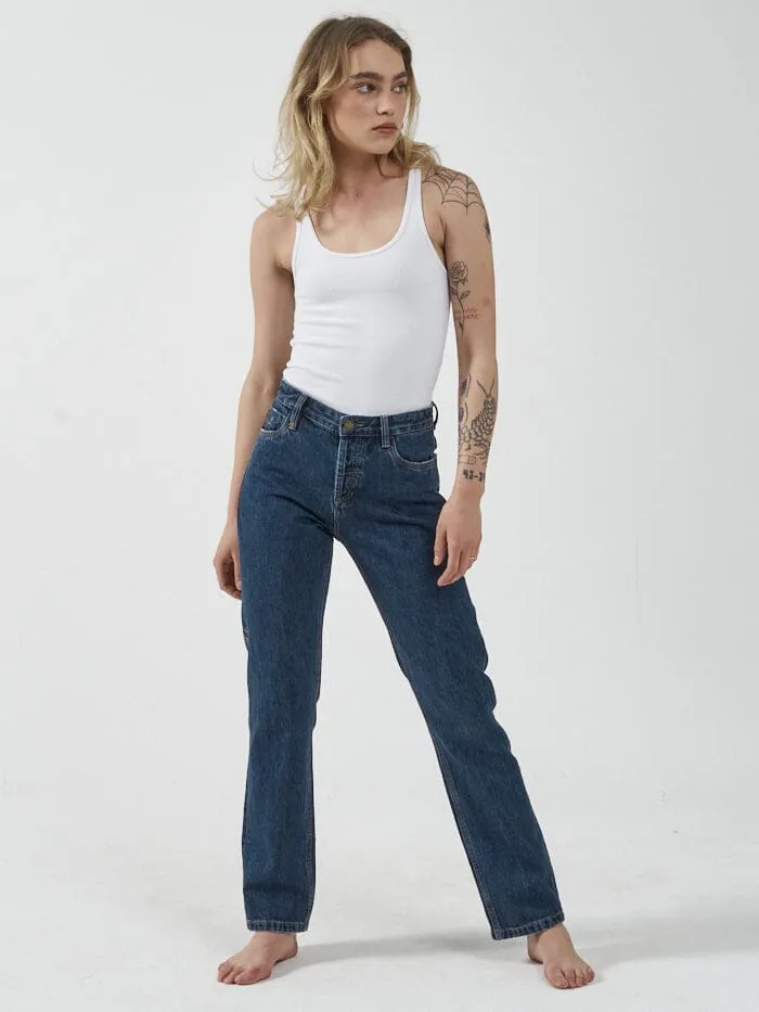 Womens Rachel Jean Dark Rinse Blue Thrills Denim