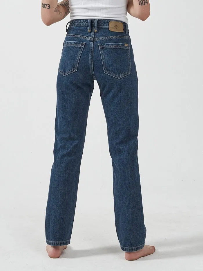 Womens Rachel Jean Dark Rinse Blue Thrills Denim