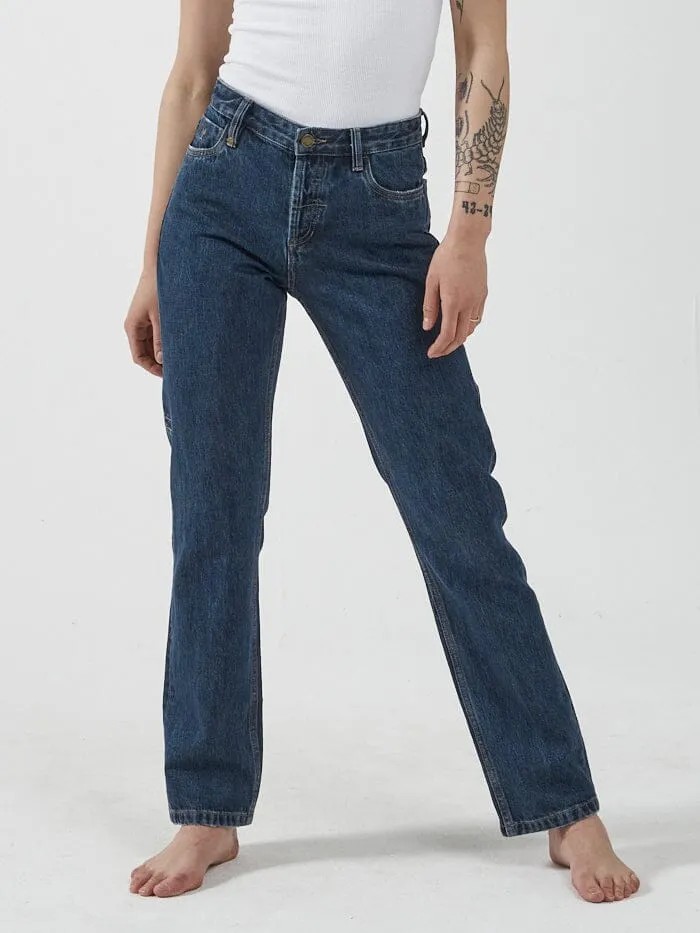 Womens Rachel Jean Dark Rinse Blue Thrills Denim