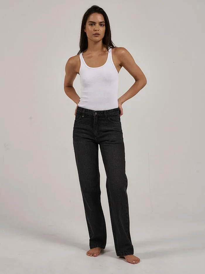 Womens Rachel Jean Smoke Black Thrills Denim