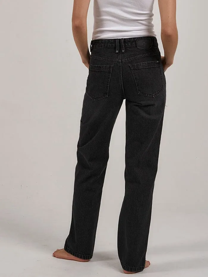 Womens Rachel Jean Smoke Black Thrills Denim