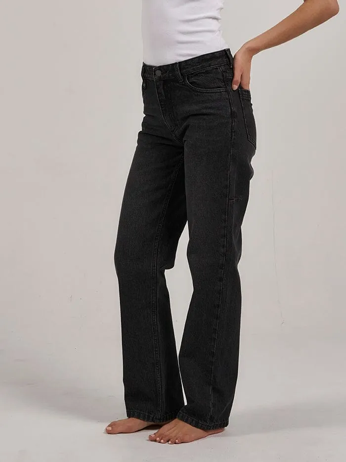 Womens Rachel Jean Smoke Black Thrills Denim