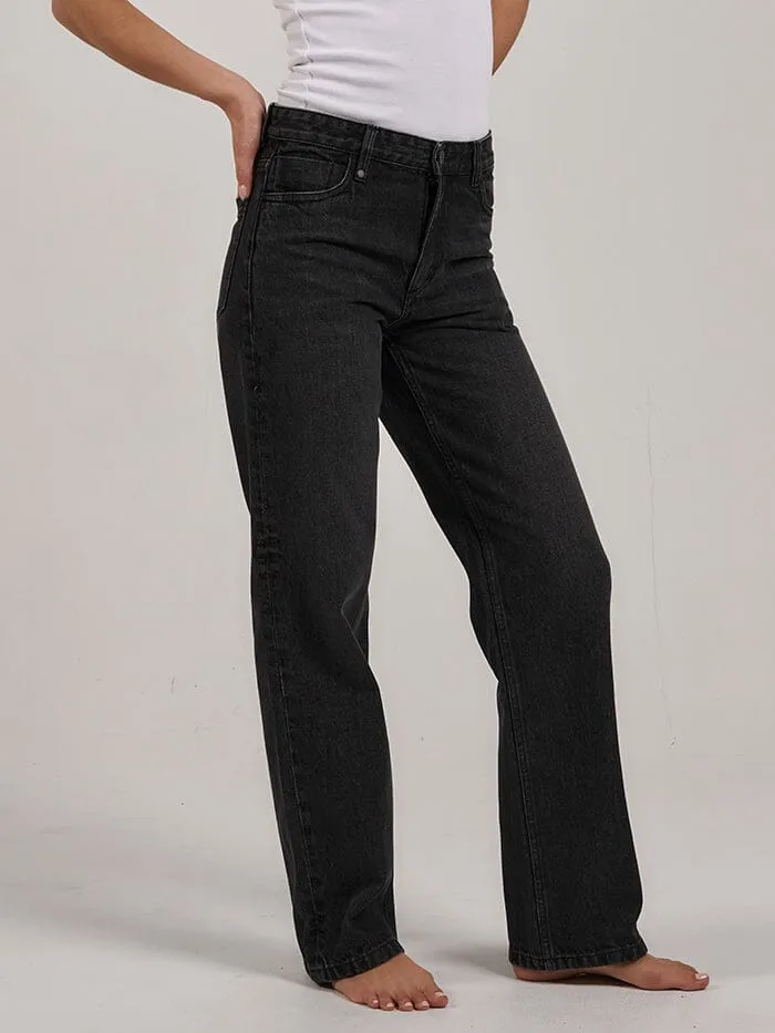 Womens Rachel Jean Smoke Black Thrills Denim