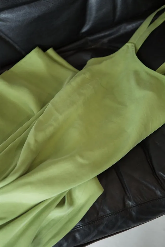 Womens Sasha Slip Dress Kiwi Green Thrills Dresses