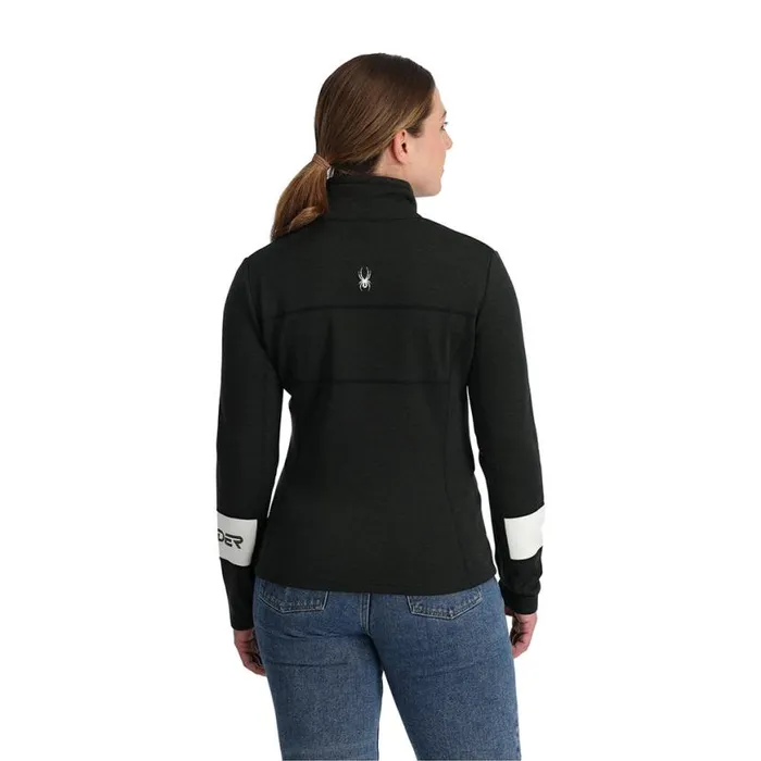 Womens Speed Full Zip Black Spyder Fleece