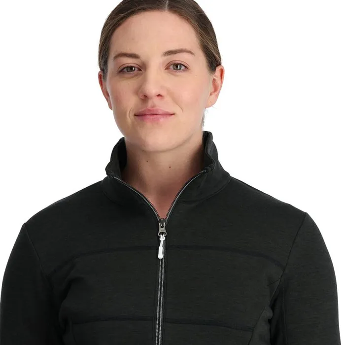 Womens Speed Full Zip Black Spyder Fleece