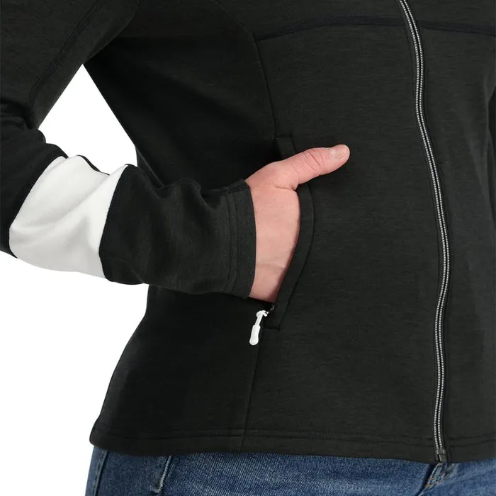 Womens Speed Full Zip Black Spyder Fleece