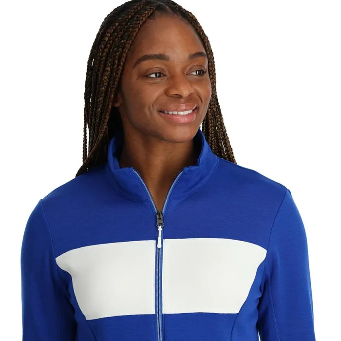 Womens Speed Full Zip Electric Blue Spyder Fleece