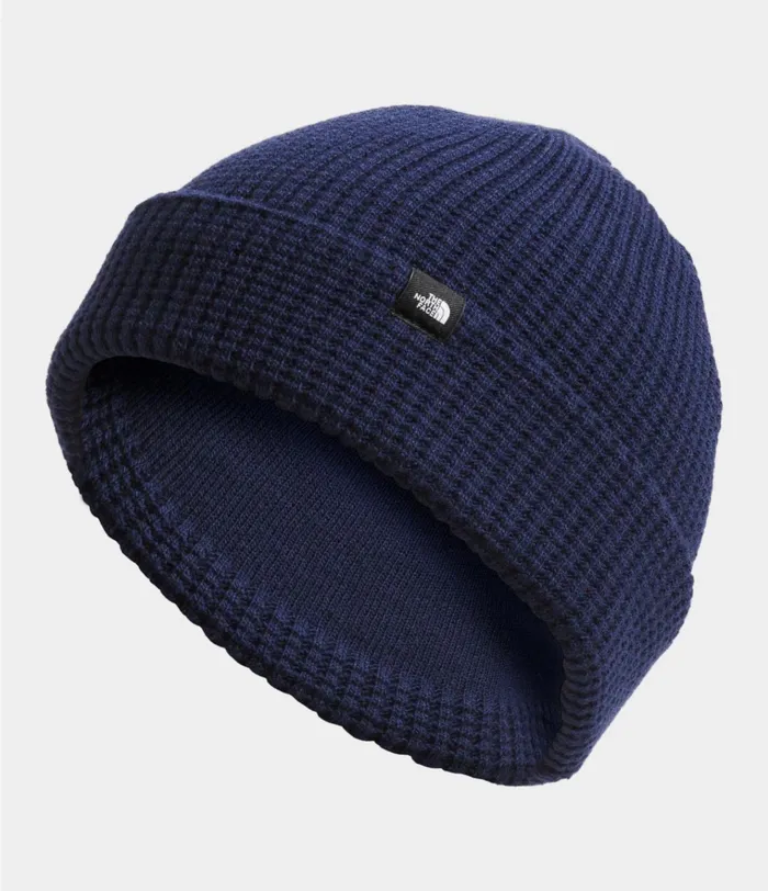 Womens TNF Waffle Beanie Tnf Navy The North Face Beanies and Scarves