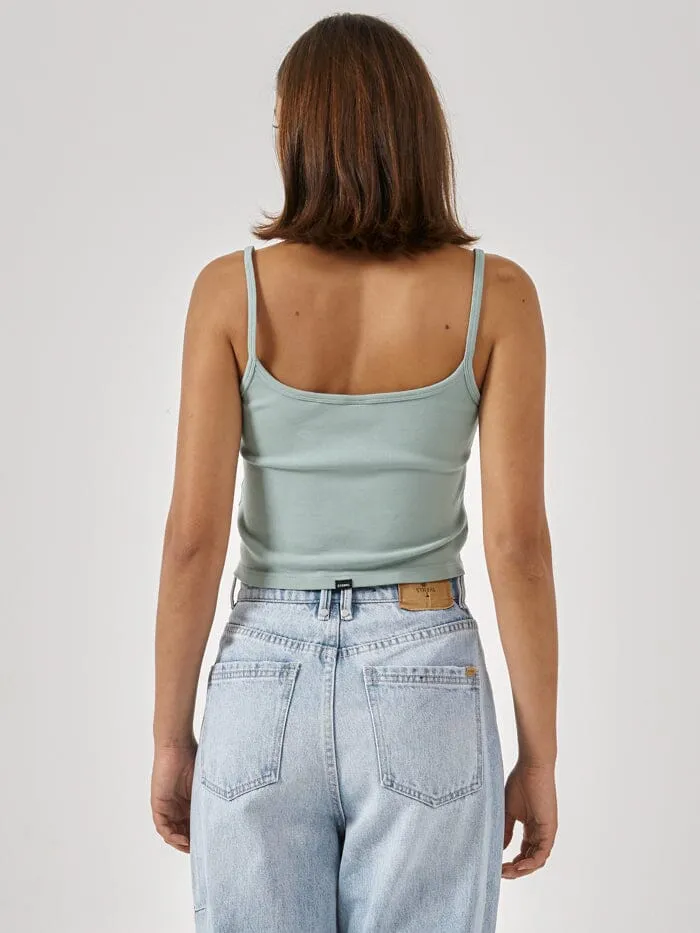 Womens Two Minds Bound Tank Jadeite Thrills Tops and Tees