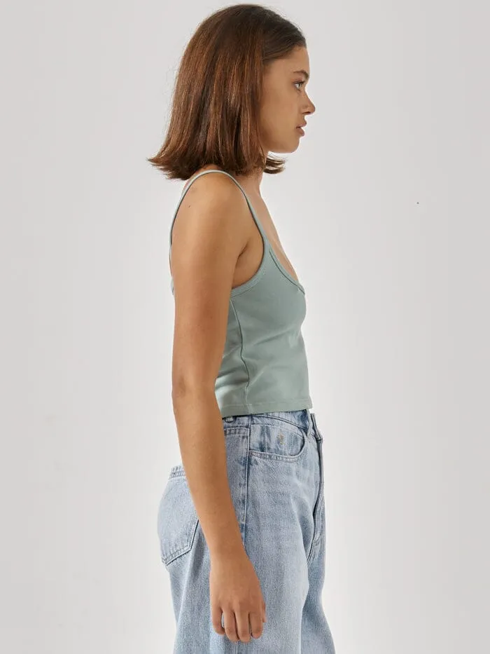 Womens Two Minds Bound Tank Jadeite Thrills Tops and Tees