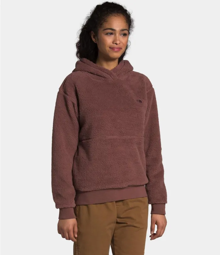 Womens W SHERPA PO HOODIE Marron Purple The North Face Hoodies and Sweatshirts