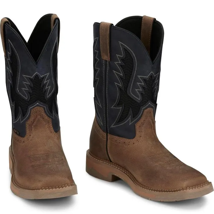 Work Men Justin Boots Bolt 11034 Comp Toe Work Boot Peanut Tan 040brown041