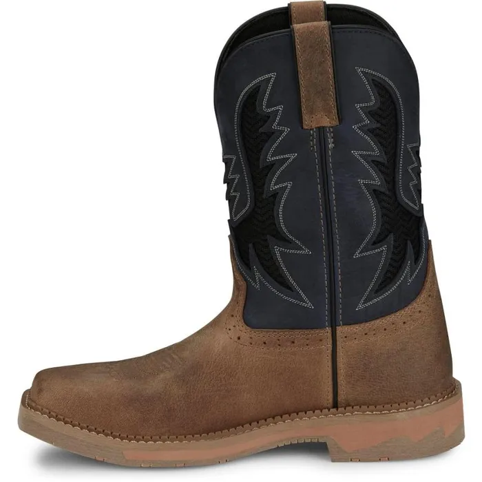 Work Men Justin Boots Bolt 11034 Comp Toe Work Boot Peanut Tan 040brown041
