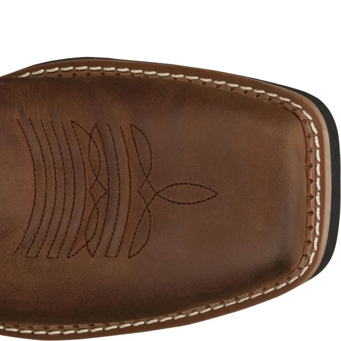 Work Men Justin Boots Bolt 11034 Nano Composite Toe Brown