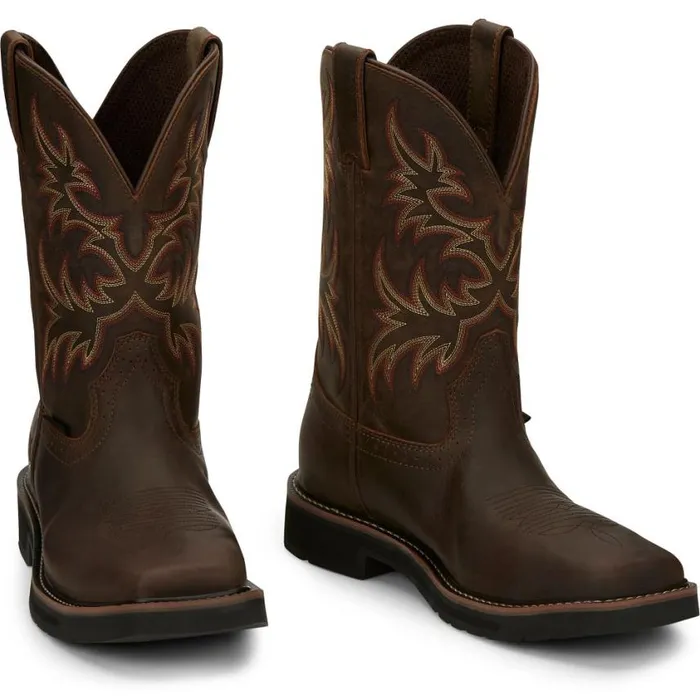 Work Men Justin Boots Driller 11034 Steel Toe Work Boot Dark Brown 040brown041 Work Men Justin Boots Driller 11034 Steel Toe Work Boot Dark Brown 040brown041