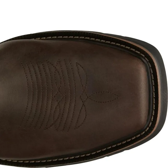 Work Men Justin Boots Driller 11034 Steel Toe Work Boot Dark Brown 040brown041