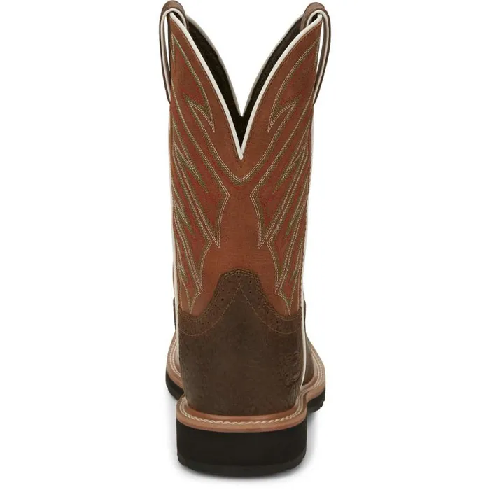 Work Men Justin Boots Electrician 11034 Work Boot Brown