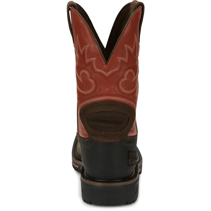 Work Men Justin Boots Joist 11034 Waterproof Work Boot Rustic Brown 040brown041