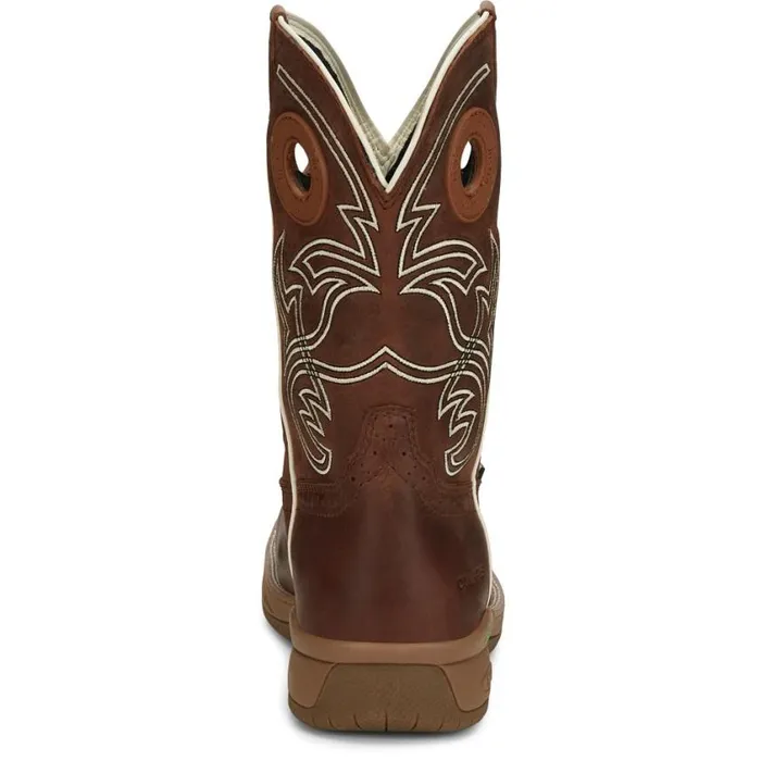 Work Men Justin Boots Nitread 11034 Nano Composite Toe Waterproof Work Boot Spice Brown 040brown041