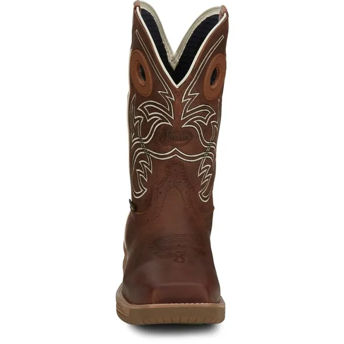 Work Men Justin Boots Nitread 11034 Nano Composite Toe Waterproof Work Boot Spice Brown 040brown041