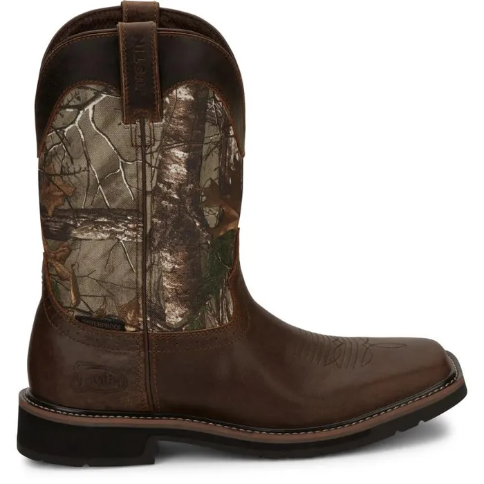 Work Men Justin Boots Trekker 11034 Waterproof Work Boot Chocolate Brown 040brown041
