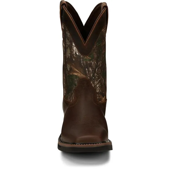Work Men Justin Boots Trekker 11034 Waterproof Work Boot Chocolate Brown 040brown041
