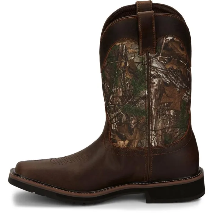 Work Men Justin Boots Trekker 11034 Waterproof Work Boot Chocolate Brown 040brown041