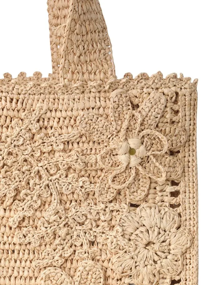 Zimmermann Bags Floral Raffia Tote Natural 8211 Women