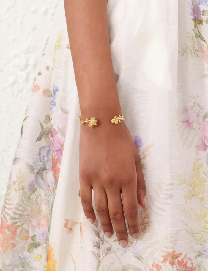 Zimmermann Bracelets Zimmermann Bloom Cuff Goldgreen 8211 Women