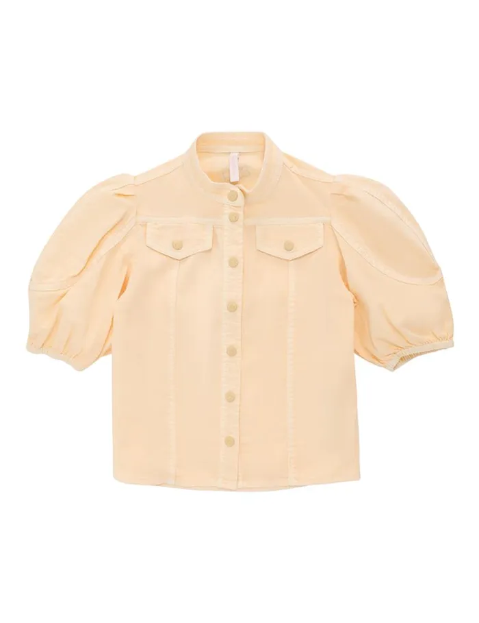 Zimmermann Clothing August Utility Denim Top Macaroon 8211 Kids
