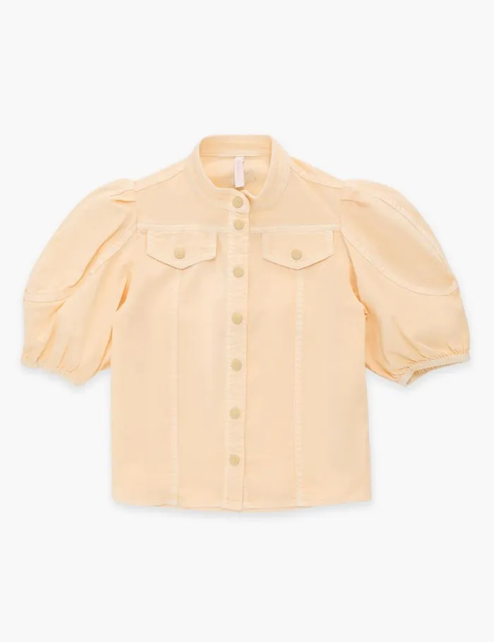 Zimmermann Clothing August Utility Denim Top Macaroon 8211 Kids
