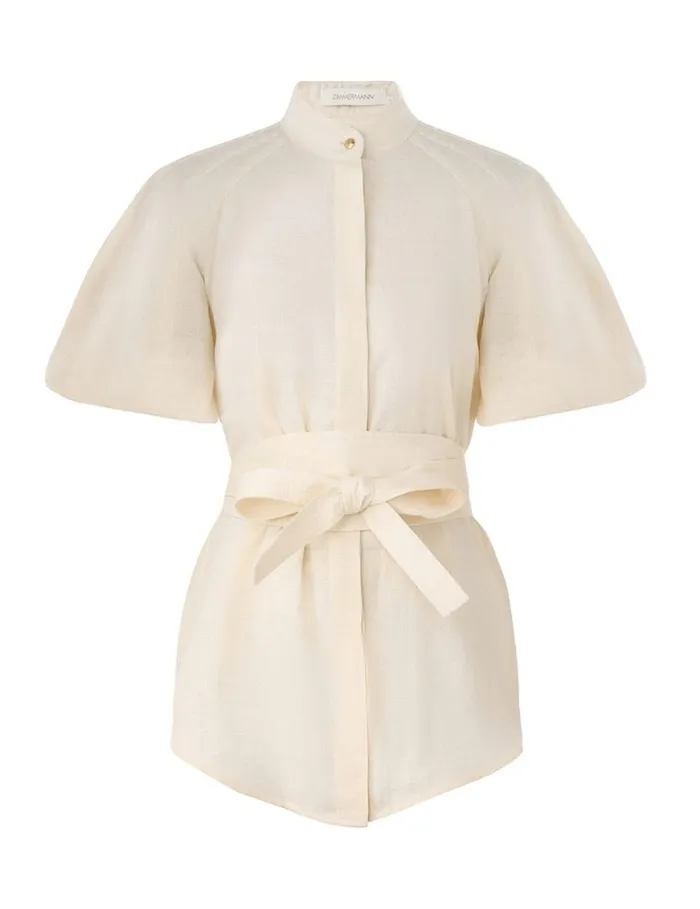Zimmermann Clothing Kaftan Top Cream 8211 Women