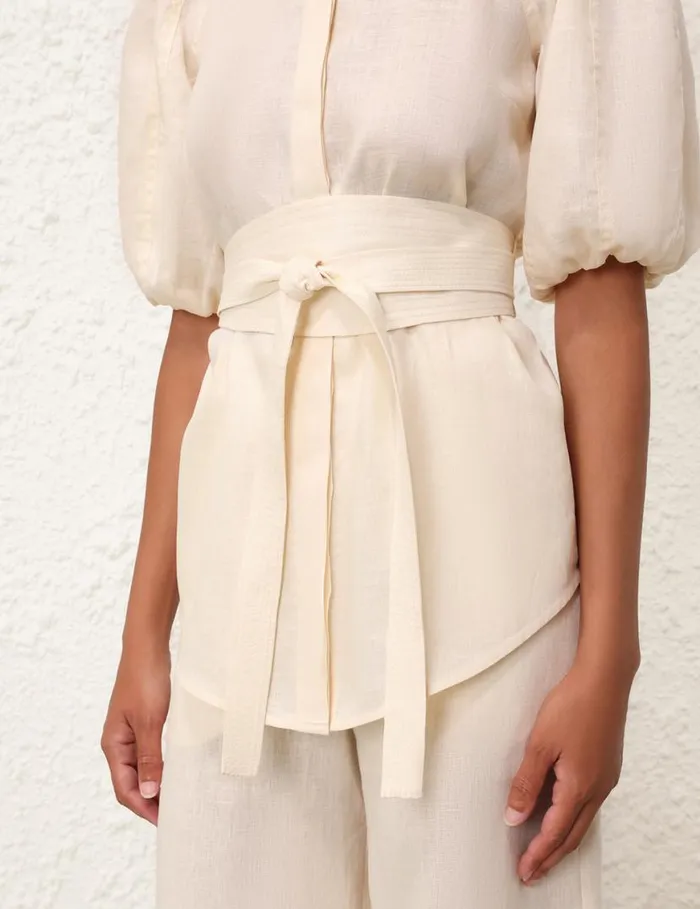 Zimmermann Clothing Kaftan Top Cream 8211 Women